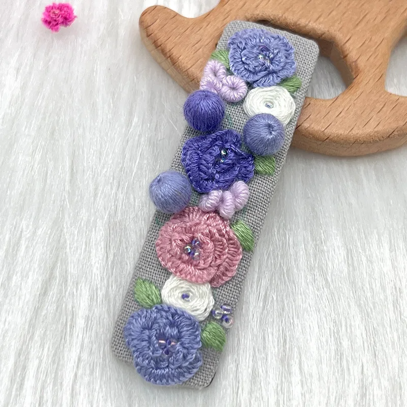 Embroidery Hair Clip Kits