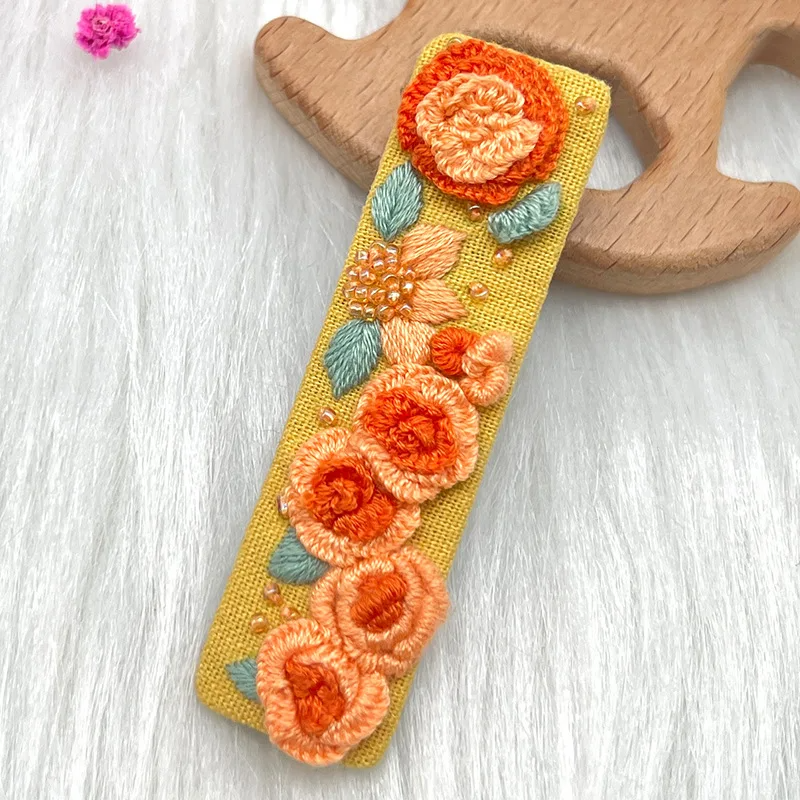 Embroidery Hair Clip Kits