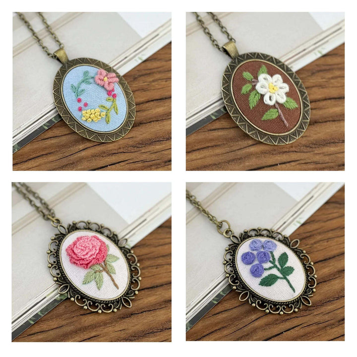 Pendant Embroidery Necklace Kits