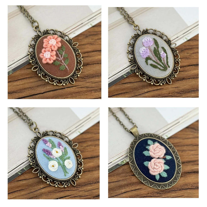 Pendant Embroidery Necklace Kits