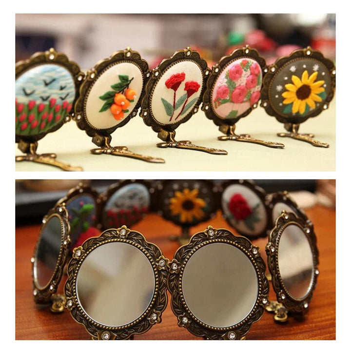 Hand Mirror Embroidery Kits