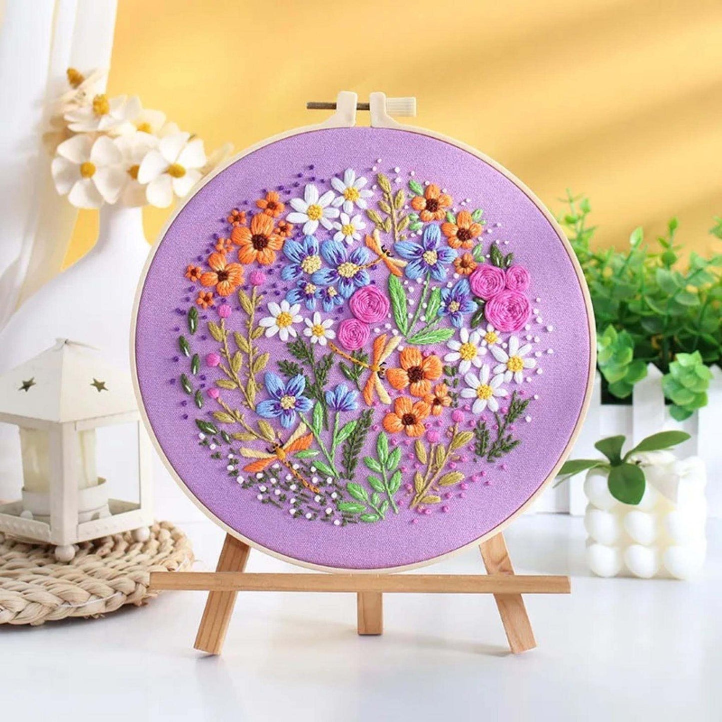 Doodle Flower Embroidery Kits