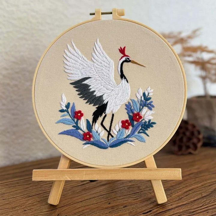 Flying Cranes Embroidery Kits