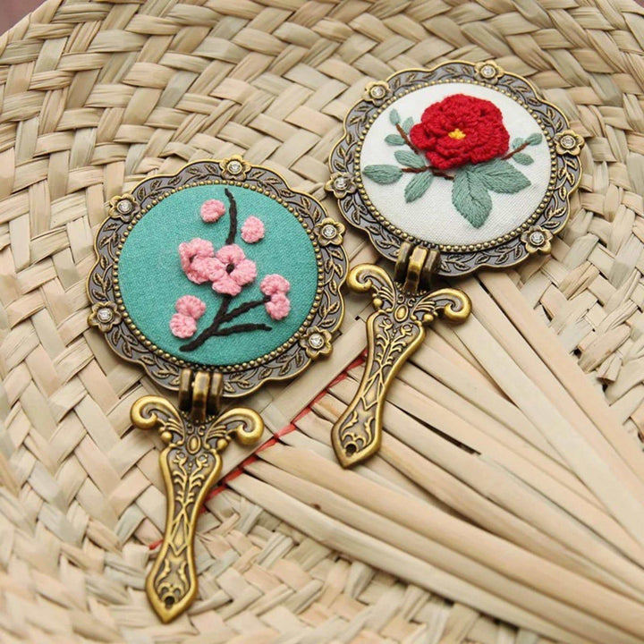 Hand Mirror Embroidery Kits