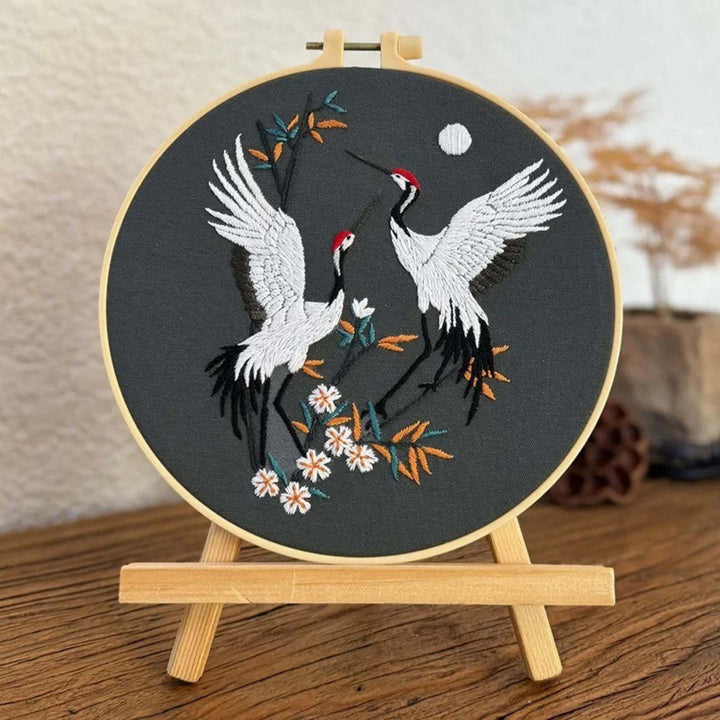 Flying Cranes Embroidery Kits