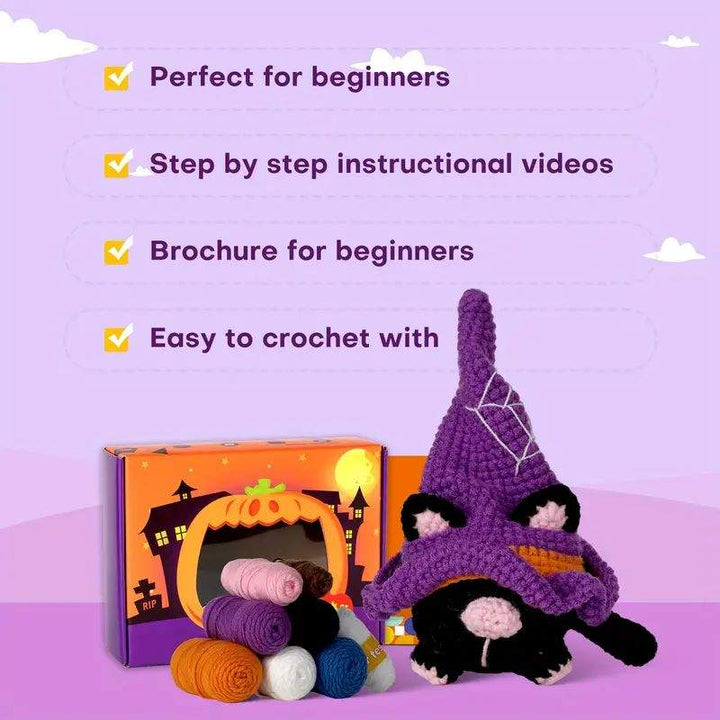 DIY Halloween gnome amigurumi crochet kit