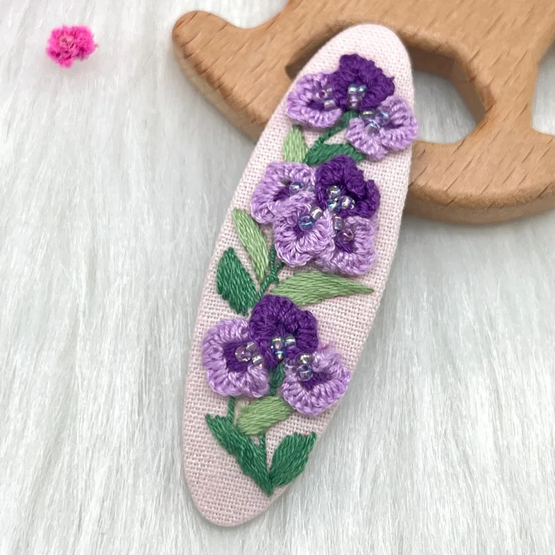 Embroidery Hair Clip Kits