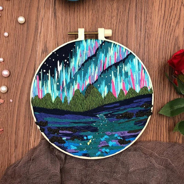 Northern Lights Style Embroidery Kits 