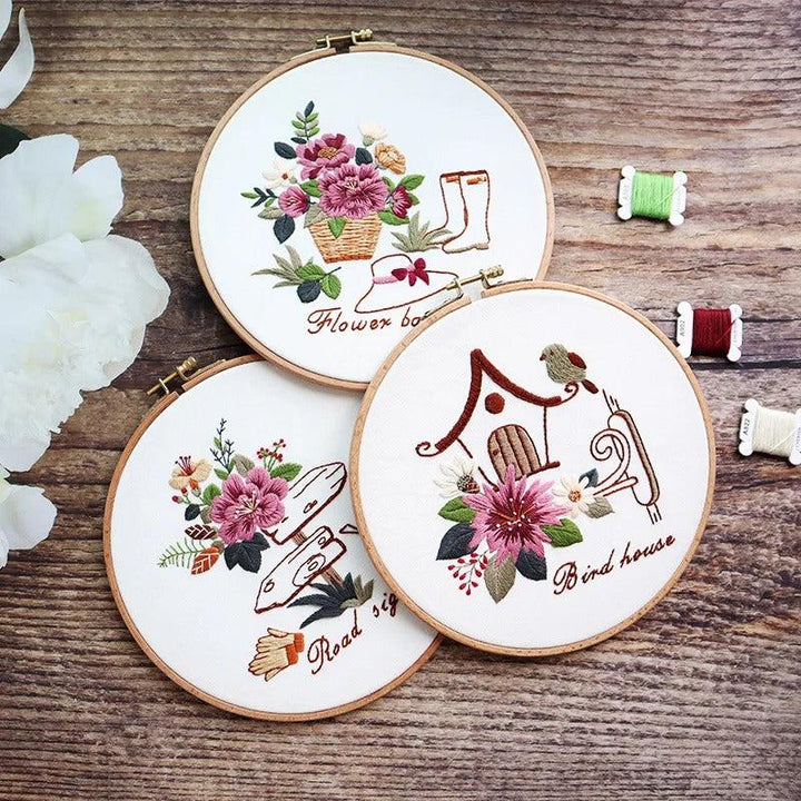 Flower Embroidery Kits 