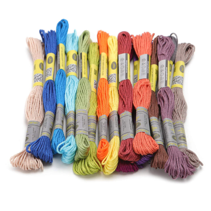 16 New Egyptian Cotton Skeins 8m 6 Strands DMC Color Range