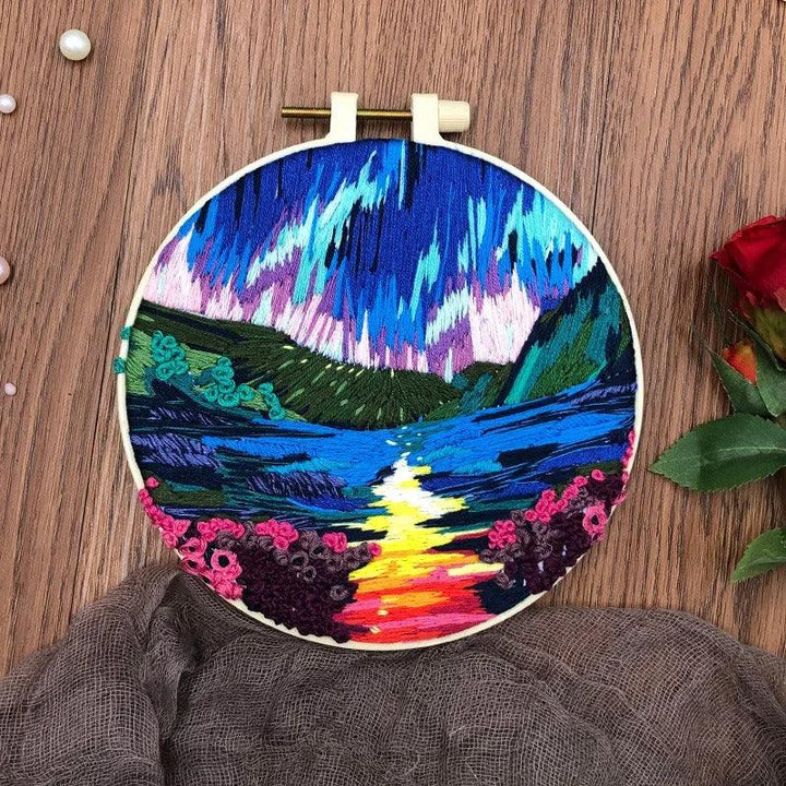 Northern Lights Style Embroidery Kits 