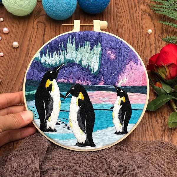 Northern Lights Style Embroidery Kits 