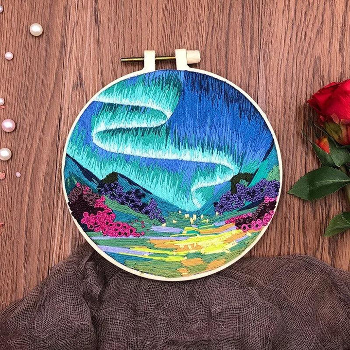 Northern Lights Style Embroidery Kits 