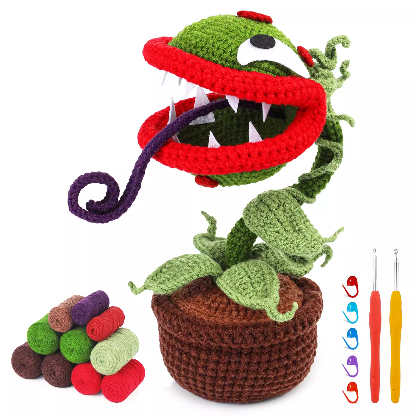 Halloween Venus Fly Trap Monster Plant Crochet kit