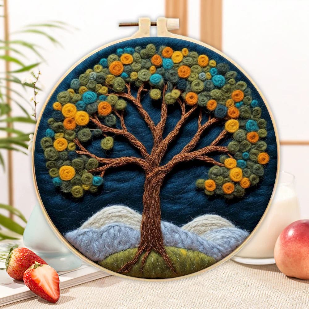 2D Trees Needle Felting Kits