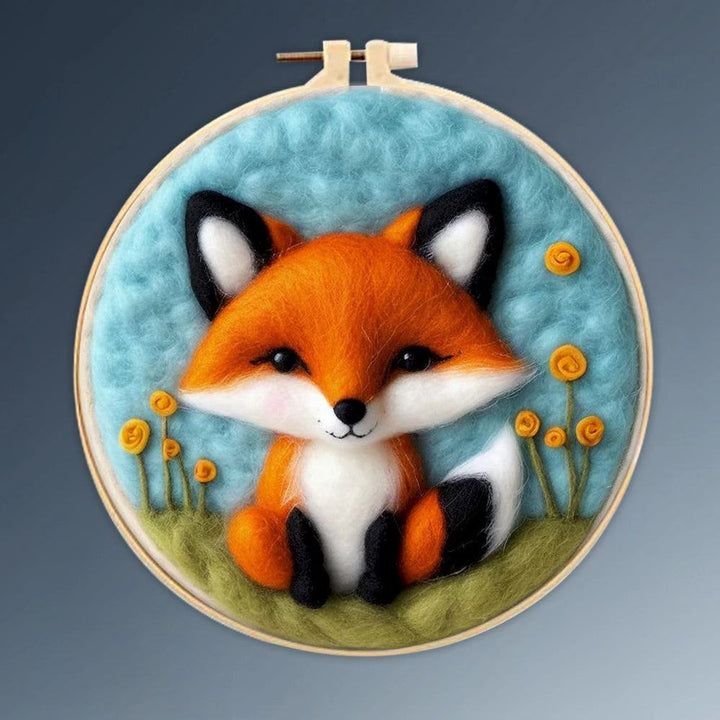 2D Wild Animal Needle Felting Kit