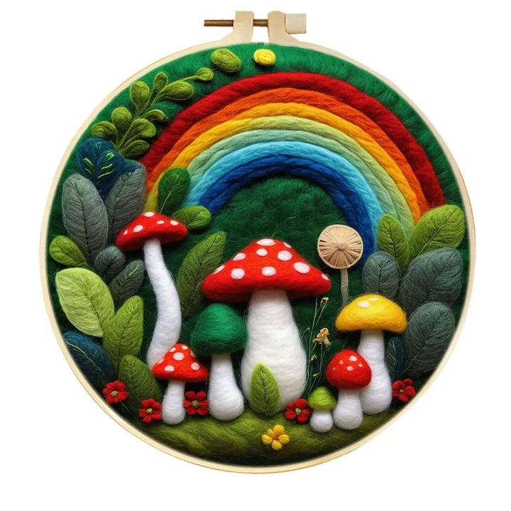 2D Magic Mushroom Needle Felting Kits 