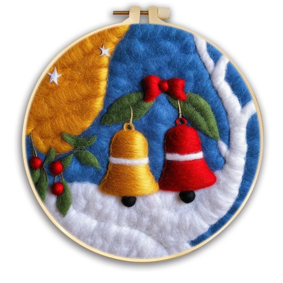 Christmas Jingle Bells 2D Needle Felting Kit 