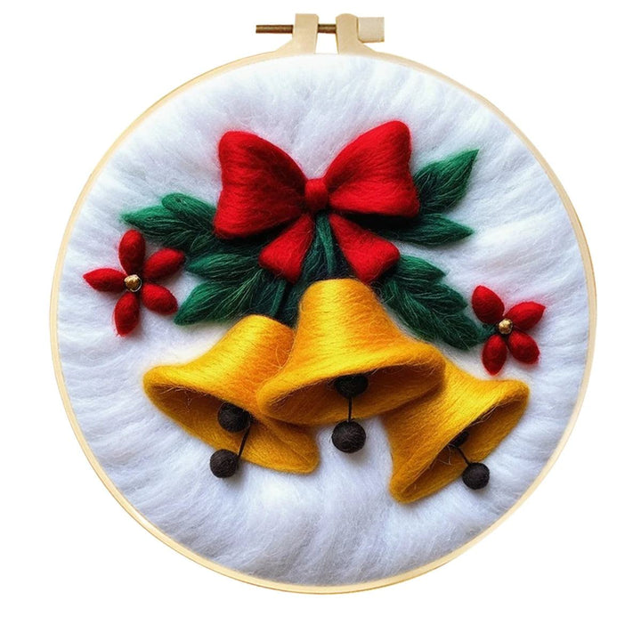 Christmas Jingle Bells 2D Needle Felting Kit 