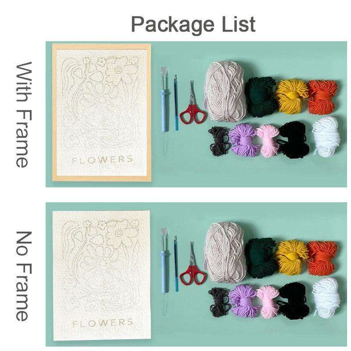 Large Flower Punch Needle Kit