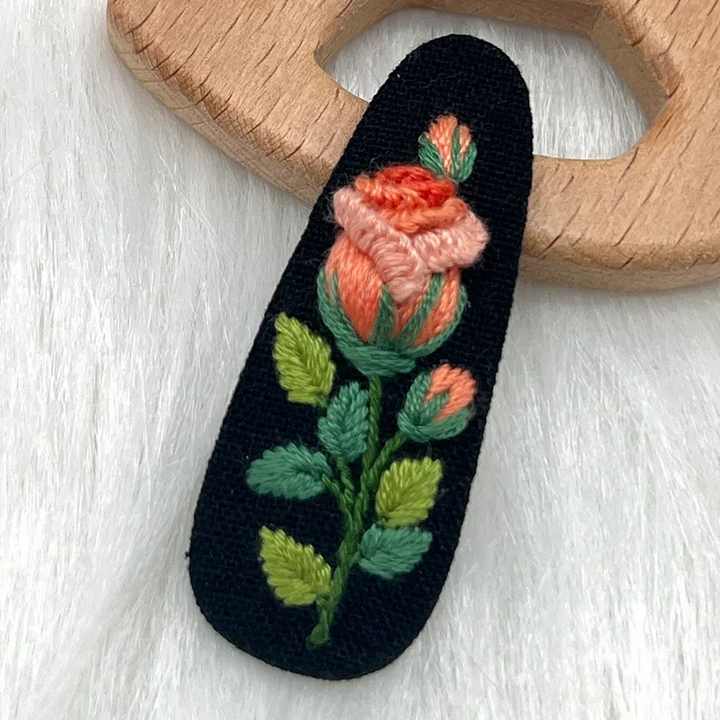 Embroidery Hair Clip Kits