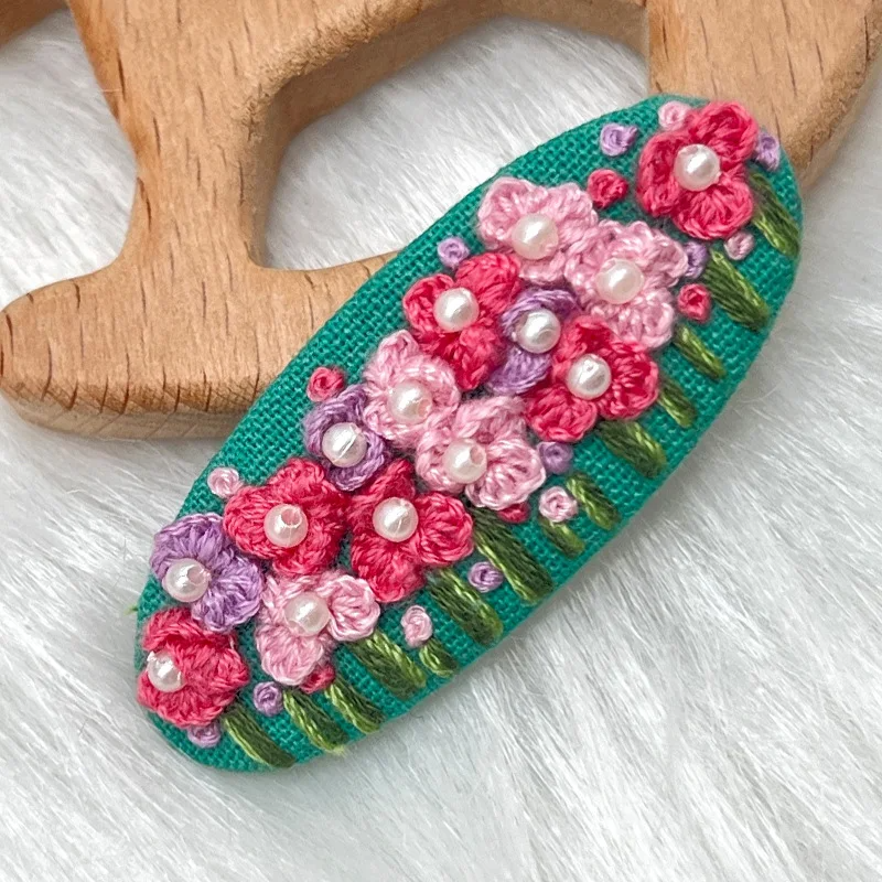 Embroidery Hair Clip Kits