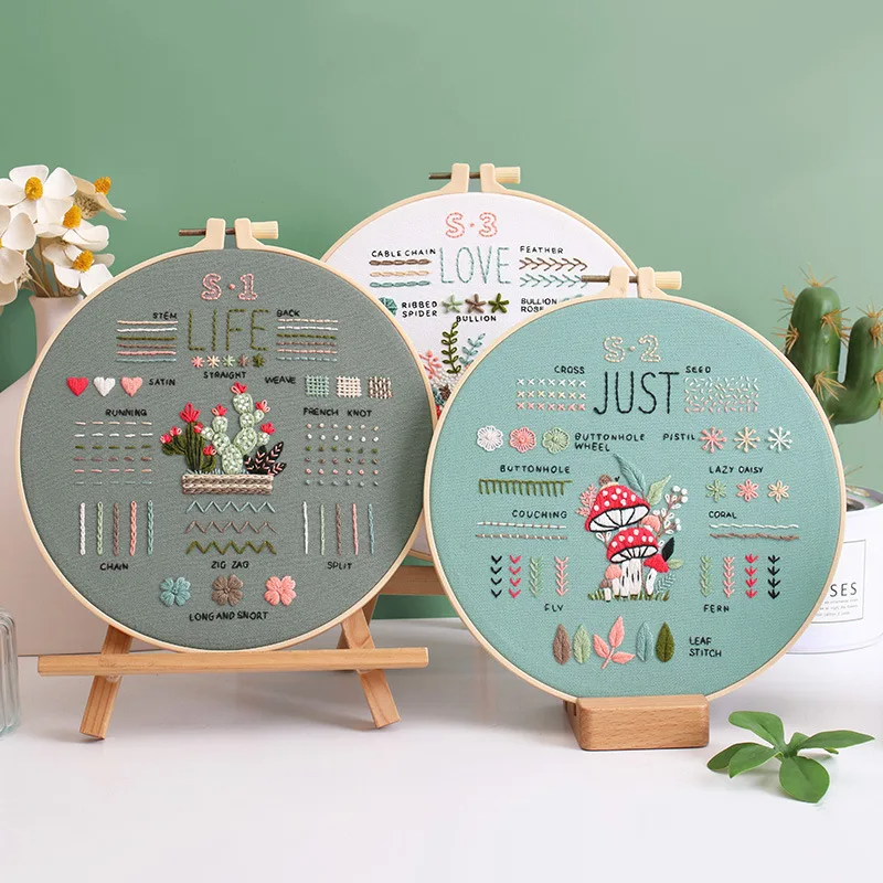 Learn Different Stitches Embroidery kit for Beginners