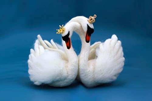 White Swans Needle Felting Kit