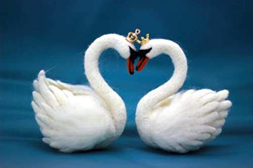 White Swans Needle Felting Kit