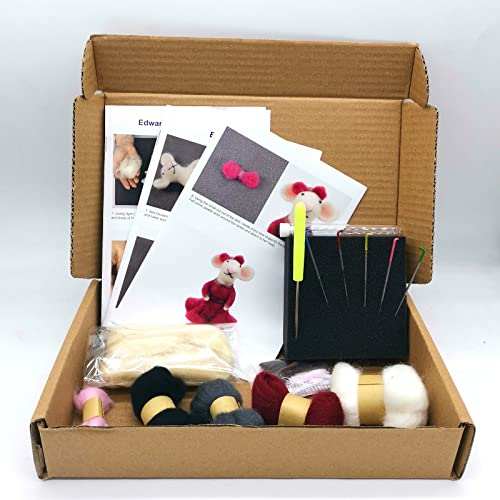 Mouse Needle Felting Kit