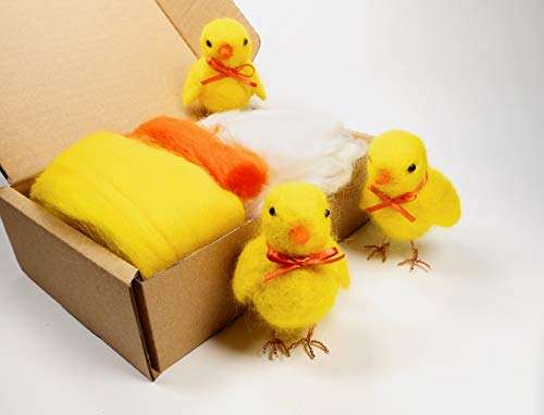 Spring Chicks  Needle Felting Kit