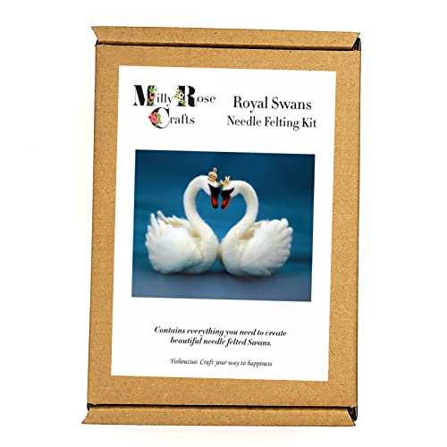 White Swans Needle Felting Kit