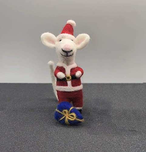 santa mice needle felting kit