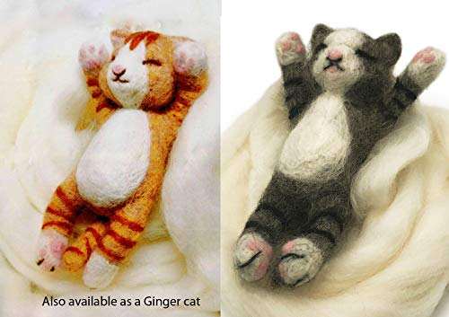 Snoozing Cat Needle Felting Kit