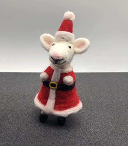 santa mice needle felting kit