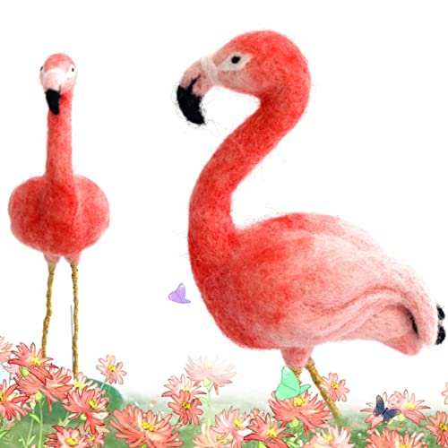 Pink Flamingo Needle Felting Kit