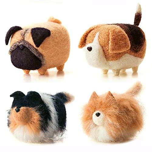 4 Dogs Needle Felting Kit